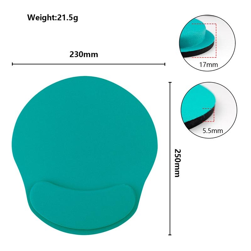 Mouse Pad EVA Support Wristband Gaming Mousepad Solid Color Mice Mat Comfortable Mouse Pad With Wrist Rest For PC Laptop