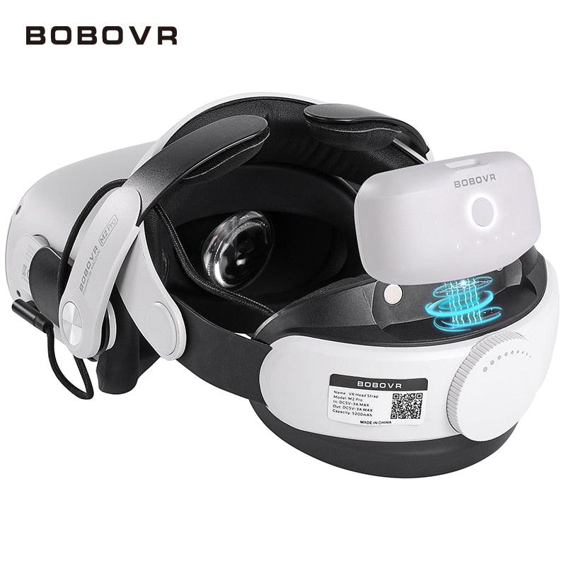 BOBOVR M2 Pro Strap with Battery For Oculus Quest 2 VR Headset Halo Strap Battery Pack C2 Carry Case F2 Fan For Quest2 Accessory