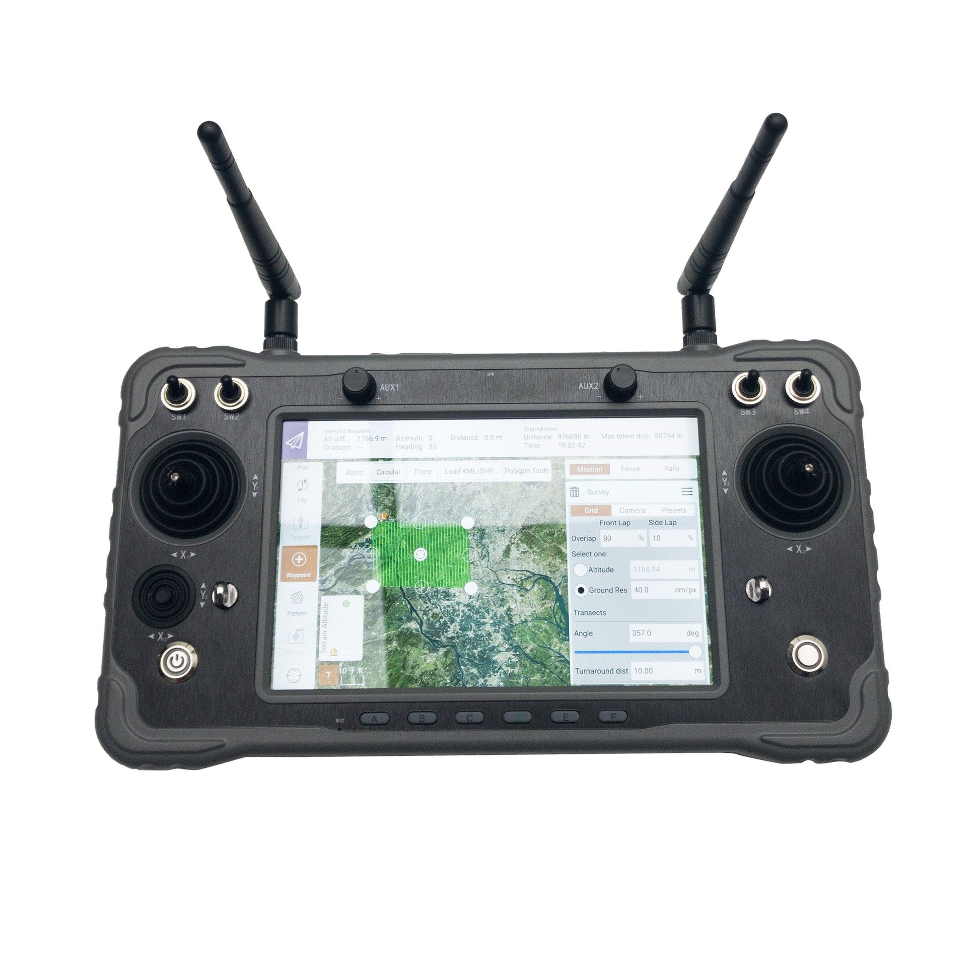 CUAV Black H16 HD 10km Video Transmission Telemetry Agriculture Spraying HDMI RC Drone Parts Mapping Remote Controller