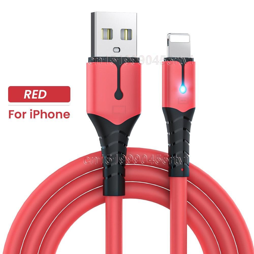 Quick Charge USB Cable For iPhone 14 13 12 11 Pro Max XS 6s 7 8 Plus Origin Mobile Phone Charger Cord Data Charger Wire 1/1.5/2M