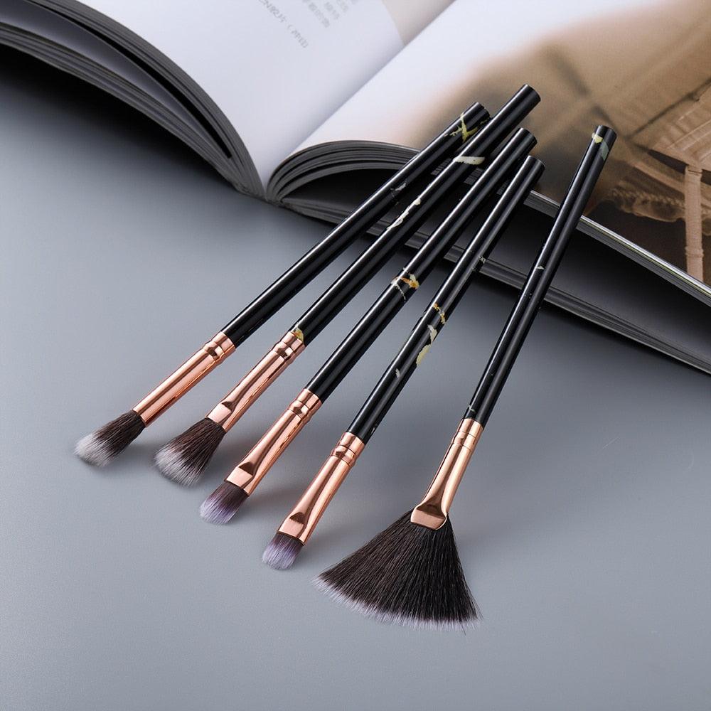 FLD 5/15Pcs Makeup Brushes Tool Set Cosmetic Powder Eye Shadow Foundation Blush Blending Beauty Make Up Brush Maquiagem