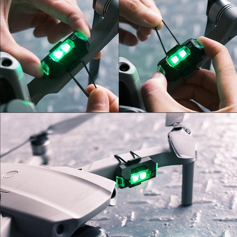 Ulanzi DR-02 Rechargeable Drone Light For DJI Mavic 2 Pro/air 2 Night Fly AntiCollision Strobe Lighting Drone Accessories