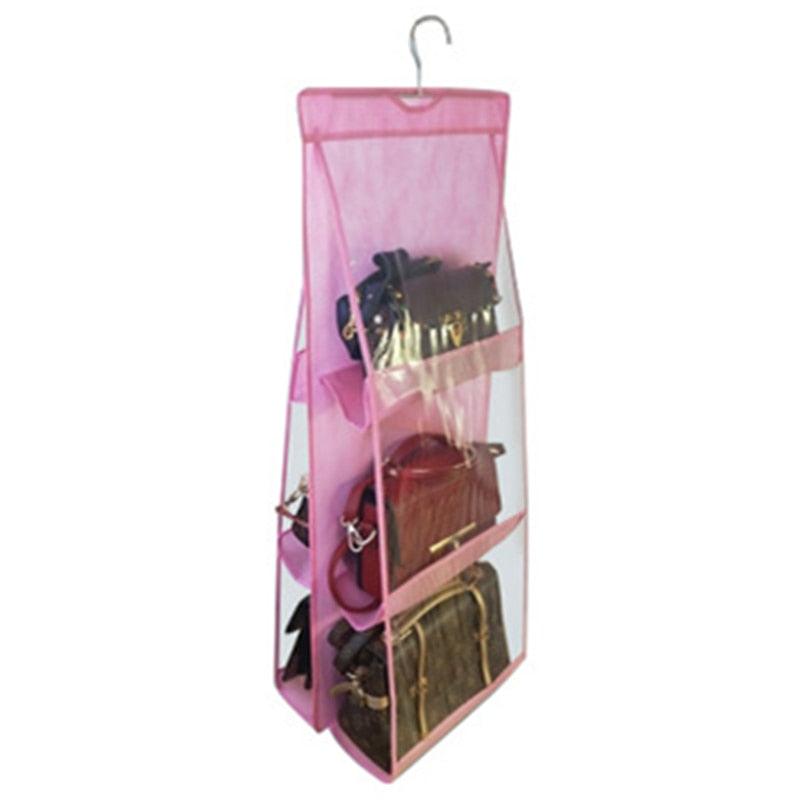 Pocket Folding Hanging Handbag Storage Holder Organizer Rack Hook Hanger