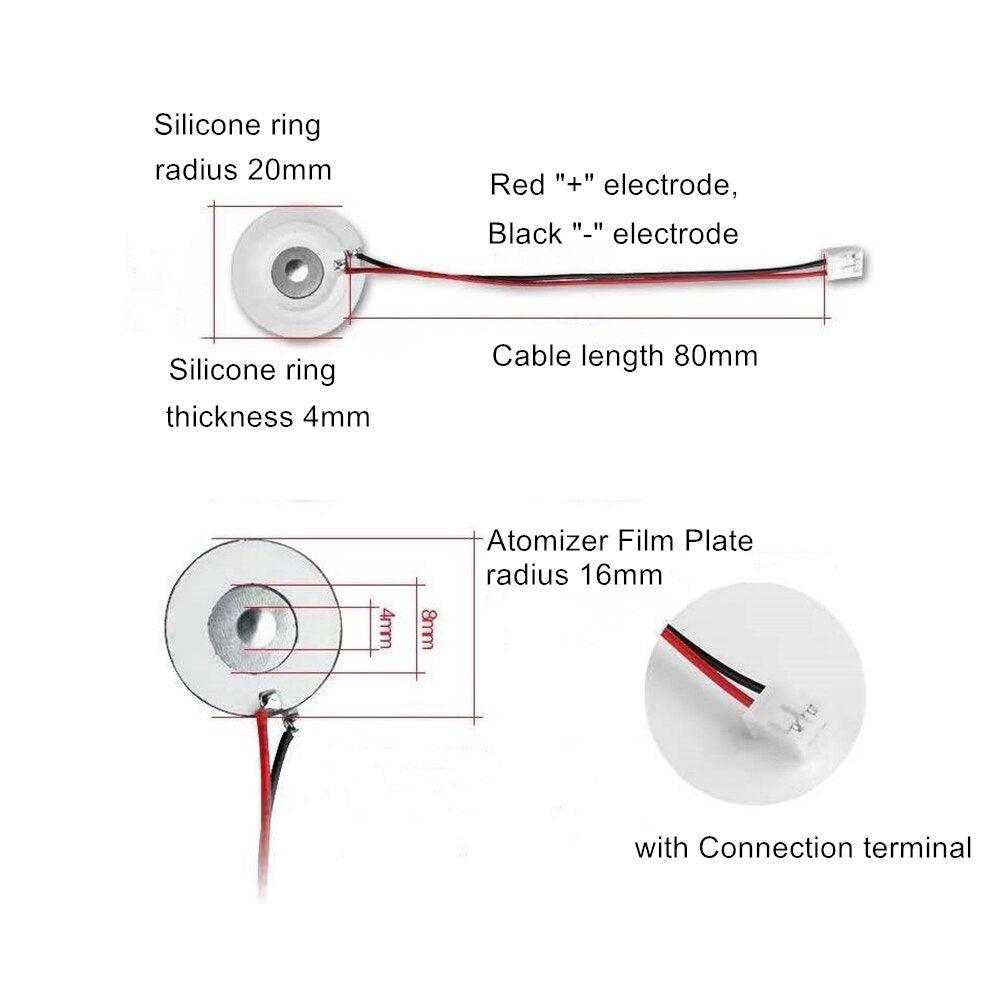 4pcs Ultrasonic Humidifier Rubber Gasket 16mm DIY Moisturizing Transducer Mist Maker Atomizer Film Plate Accessories