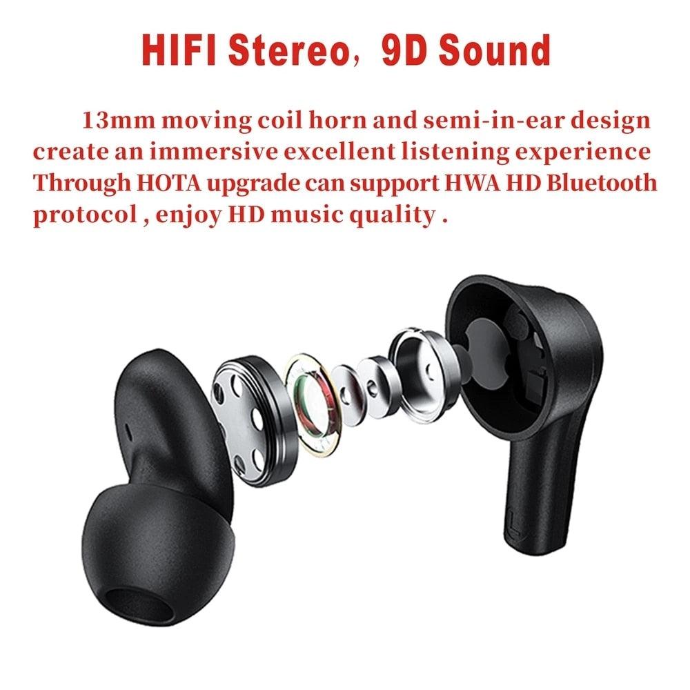 QT82 Ture Wireless Earbuds Touch Control Bluetooth Earphones Stereo HD Talking With Mic Wireless Headphones