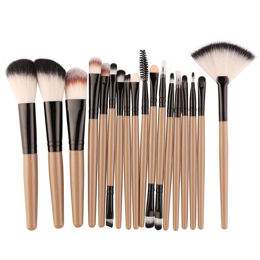 MAANGE 18PCS Makeup Brushes Set For Eyeshadow Foundation Powder Eyeliner Multi-Color Optional Beauty Tools Cosmetic Kit