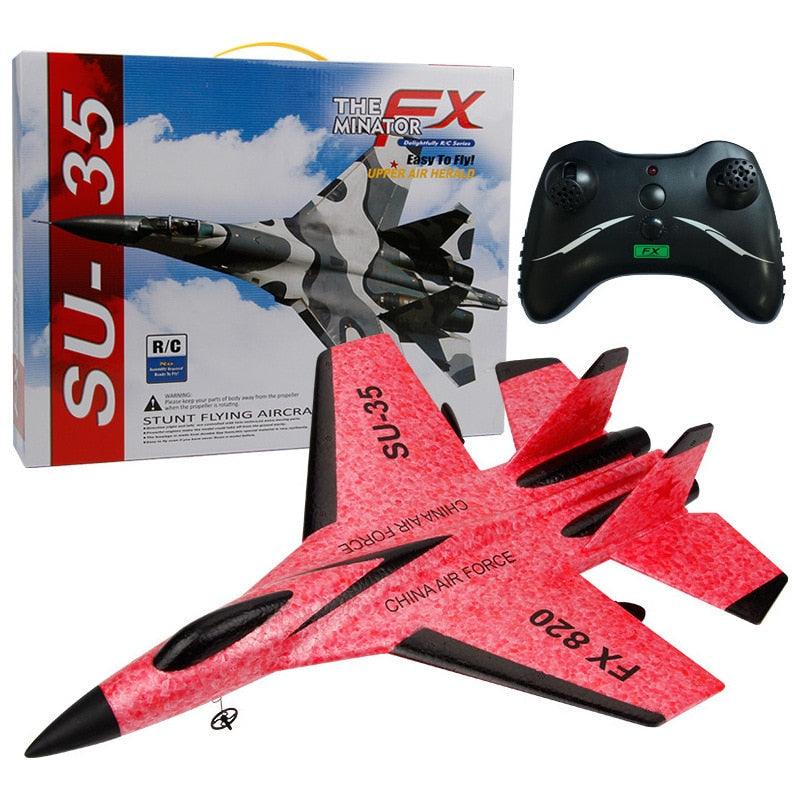 2.4G Glider RC Drone SU35 Fixed Wing Airplane Hand Throwing Foam Dron Electric Remote Control Outdoor RC Plane Toys for Boys F22