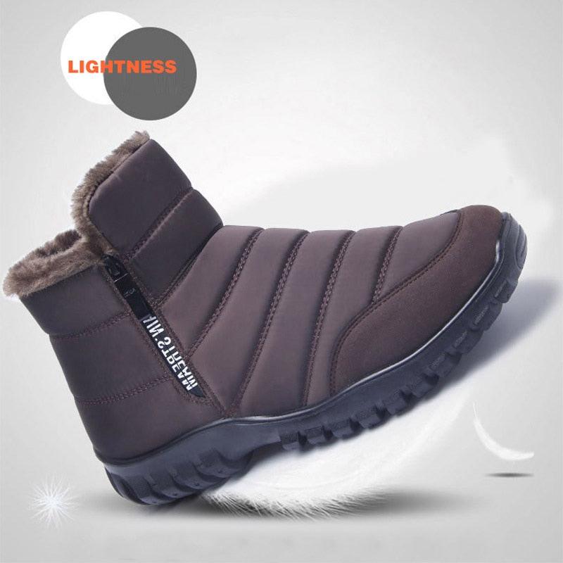 Winter Snow Boots Men Waterproof Casual Cotton Shoes Flat Comfortable Man Footwear Plus Size 46 Ankle Boots Women Free Shipping