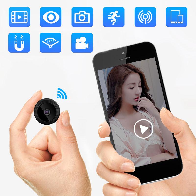 1080P IP Wireless Mini WIFI Camera Cloud Storage Infrared Night Vision Smart Home Security Baby Monitor Motion Detection SD Card