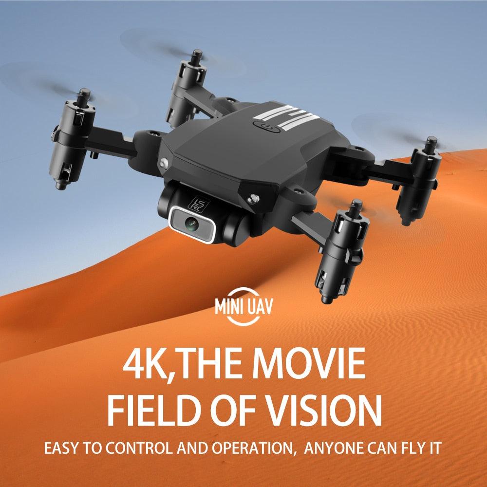 2021 New Mini Rc Drone 4K Camera WiFi Fpv Air Pressure Altitude Hold Black Foldable Quadcopter Professional Mobile Control Dron