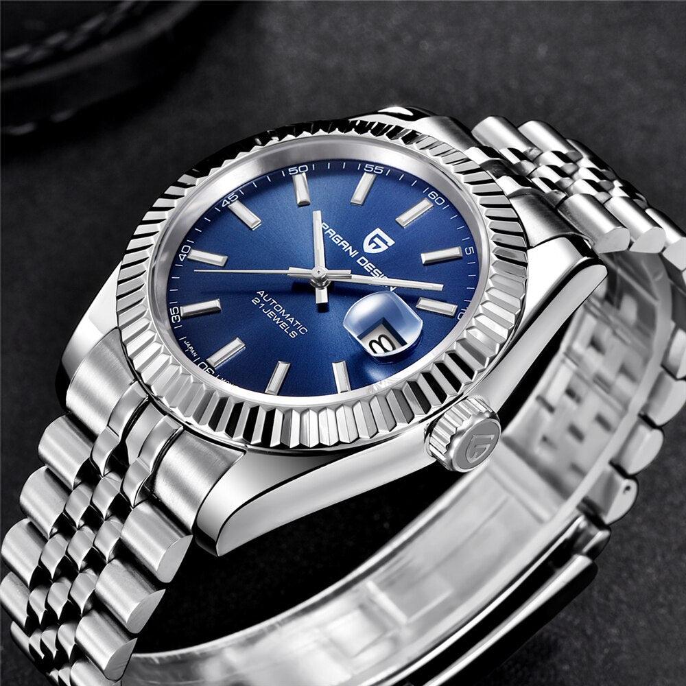 2021 New PAGANI DESIGN Men's Automatic Mechanical Watches Sapphire Business Men Stainless Steel Waterproof Watches reloj hombre