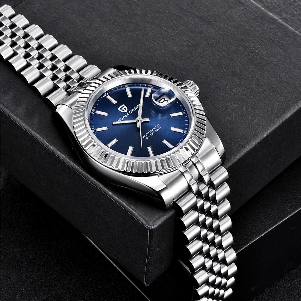 2021 New PAGANI DESIGN Men's Automatic Mechanical Watches Sapphire Business Men Stainless Steel Waterproof Watches reloj hombre