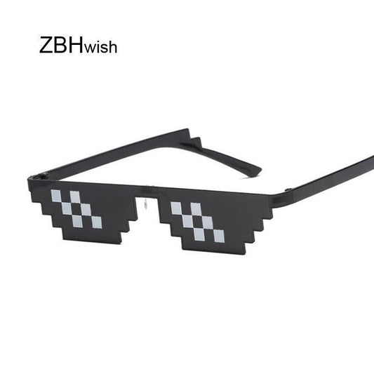 Glasses 8 Bit MLG Pixelated Sunglasses Woman Brand Thug Life Party Eyeglasses Ladies Vintage Female Eyewear