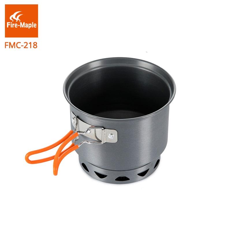 Fire Maple Cooking Cookware Camping Pots Set Outdoor Camping Foldable Heat Exchanger Aluminum Alloy for 2-3 Persons FMC-218