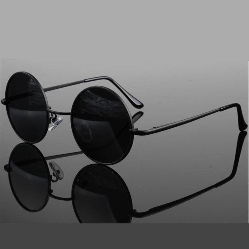 JAXIN Retro round sunglasses women fashion personality glasses men eye protection polarized oculos de sol masculino UV400 gafas