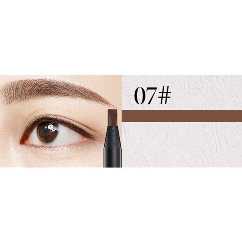 White Eyebrow Pencil Cosmetic pen Brush for eyeshadow Natural Long-Lasting Tattoo Tint waterproof eye brow makeup set beauty