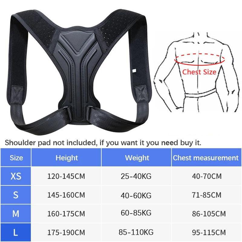 Back Posture Corrector Corset Clavicle Spine Posture Correction Adjustable Support Belt Pain Relief Traine Spine Posture Support