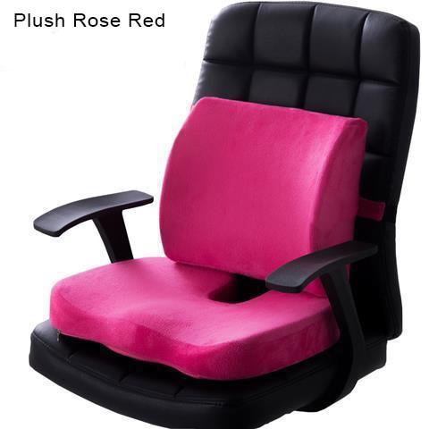 Orthopedics Hemorrhoids Seat Cushion Memory Foam Car Rebound Cushion Office Chair Lumbar Support Pain Relief Breathable Pillow