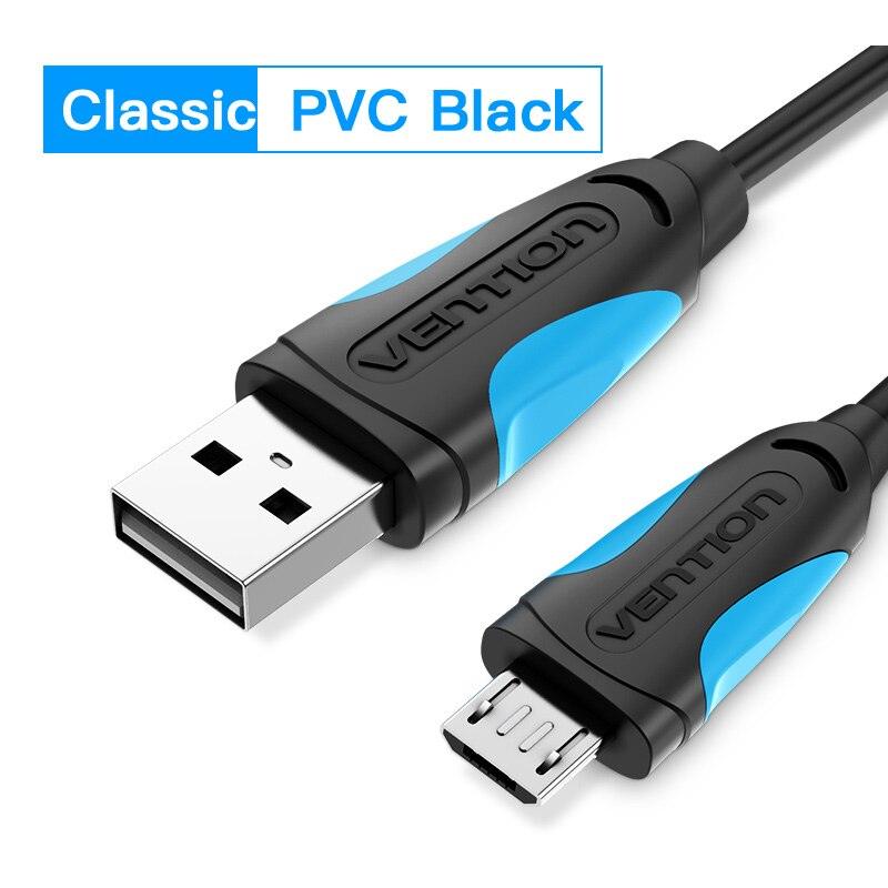 Vention Micro USB Cable Fast Charging Wire for Android Mobile Phone Data Sync Charger Cable For Samsung HTC Xiaomi USB C Cable