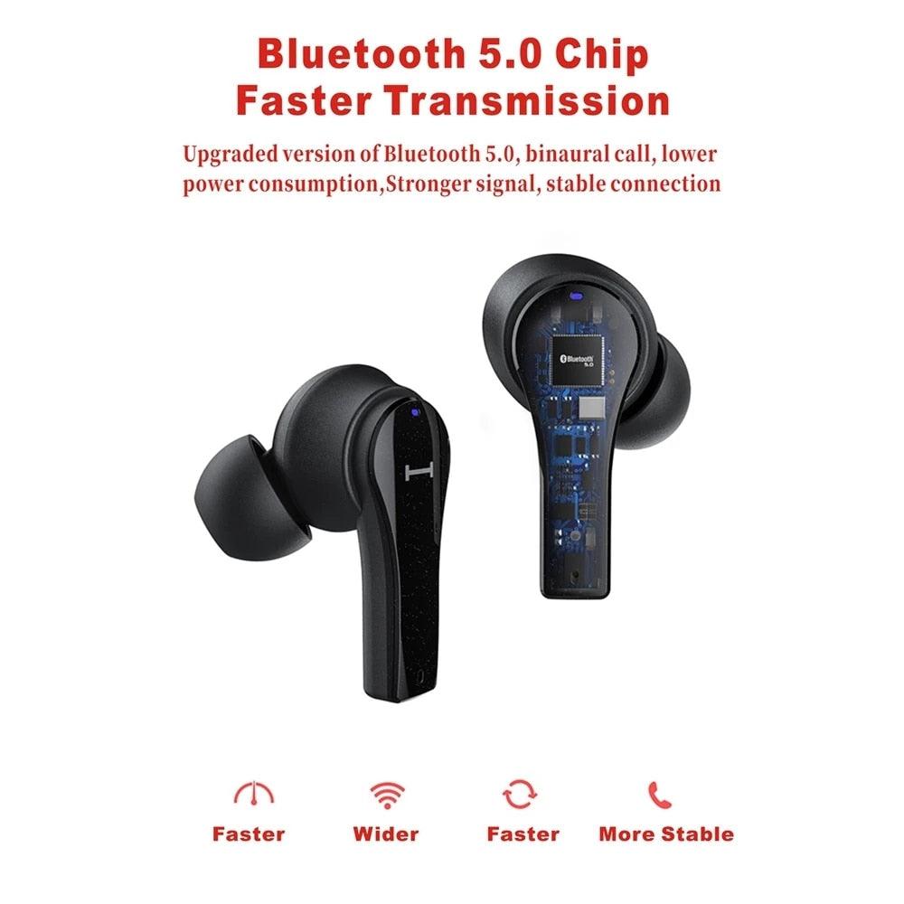 QT82 Ture Wireless Earbuds Touch Control Bluetooth Earphones Stereo HD Talking With Mic Wireless Headphones