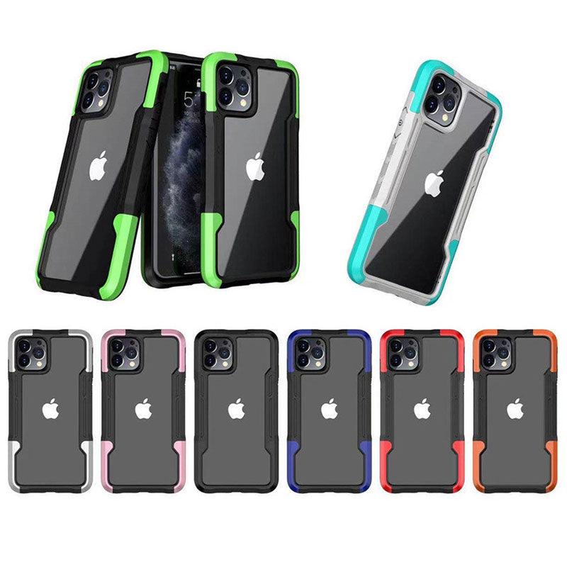 Shockproof Phone Case For iPhone 12 11 13 Pro Max X XR Transparent Case For iPhone 7 8 Plus 11 12 13 Hard PC Soft TPU Full Cover