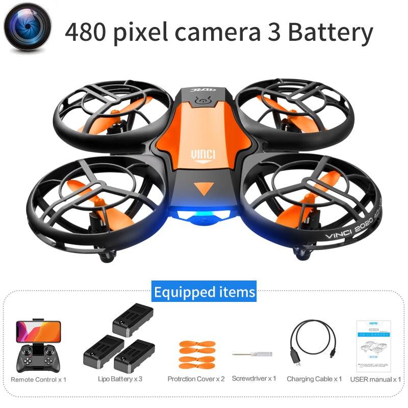 4DRC V8 Mini Drone 4K 1080P HD Wide Angle Camera WiFi FPVDrone Height Keep Foldable Quadcopter Toy Gift