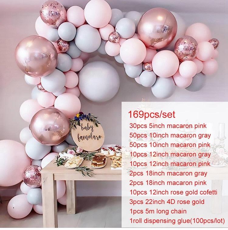 Balloon Garland Arch Kit Birthday Party Decoration Girl Birthday Foil Balloon Baby Shower Decor Globos Wedding Party Supplies
