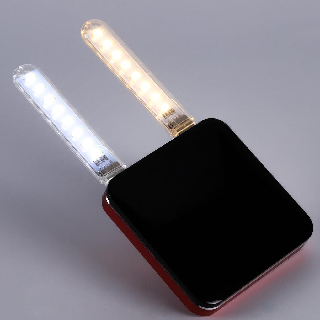 Mini Portable USB LED Book Light DC5V Ultra Bright Reading Book Lamp 3leds 8leds Lights For Power Bank PC Laptop Notebook