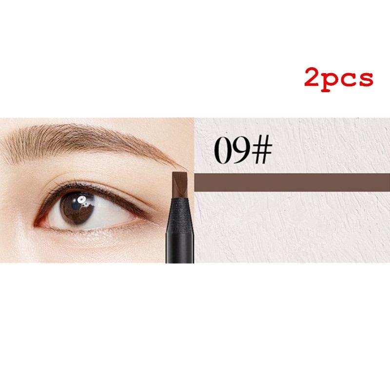 White Eyebrow Pencil Cosmetic pen Brush for eyeshadow Natural Long-Lasting Tattoo Tint waterproof eye brow makeup set beauty