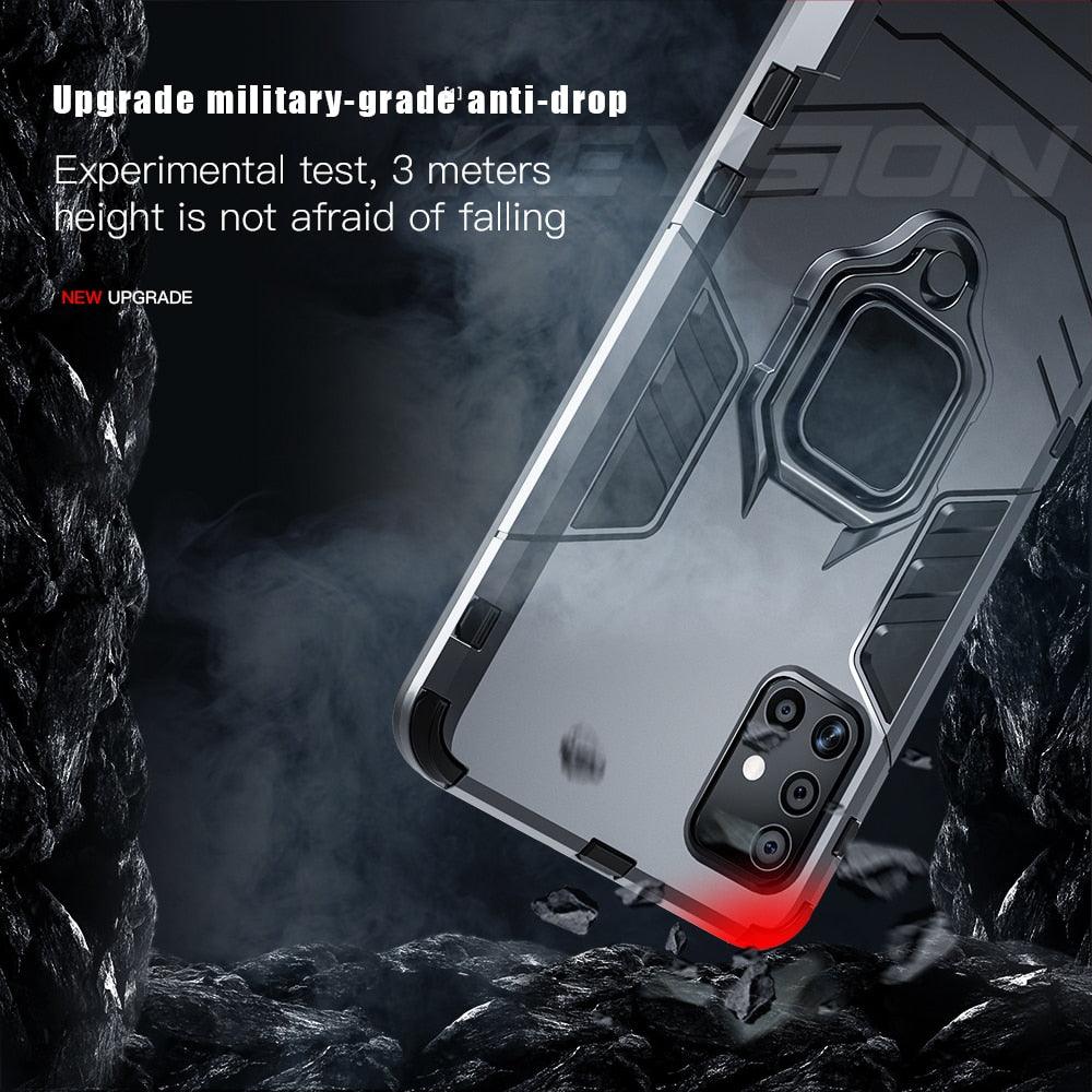 KEYSION Shockproof Case for Samsung A51 A71 A31 A52 A72 Phone Cover for Galaxy S20 S21 Ultra S10 Lite Note 10+ A50 A70 A12 A21S