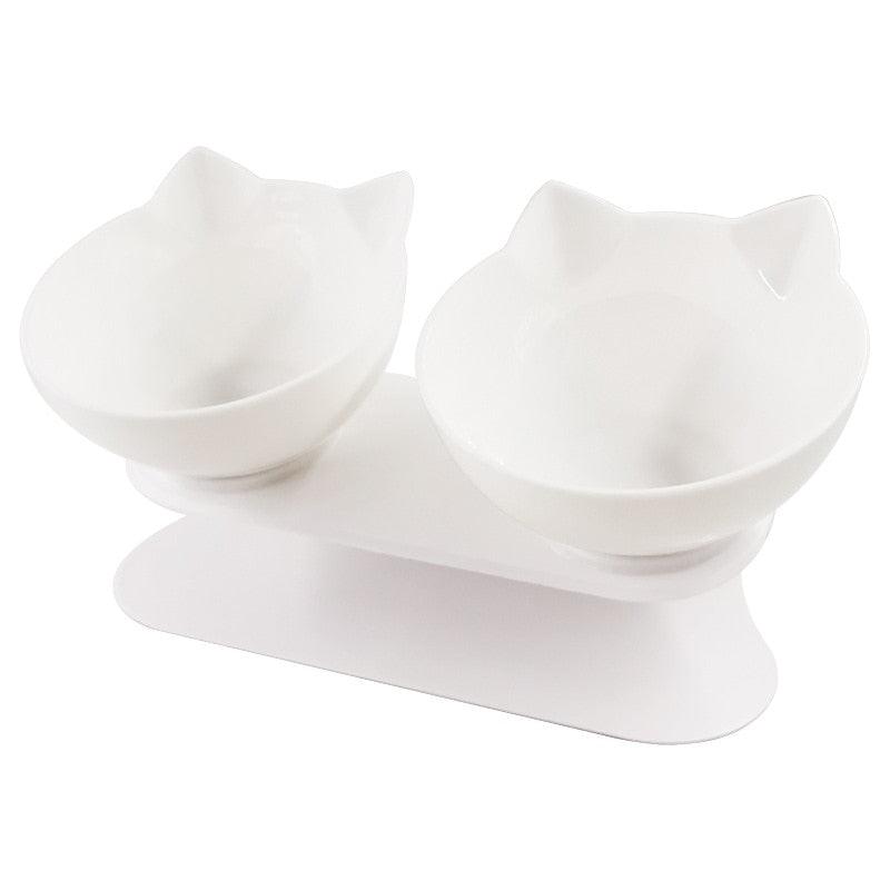 Non-slip Cat Bowls Double Pet Bowls With Raised Stand Pet Food Water Bowls For Cats Dogs Feeders Pet Products Cat Bowl