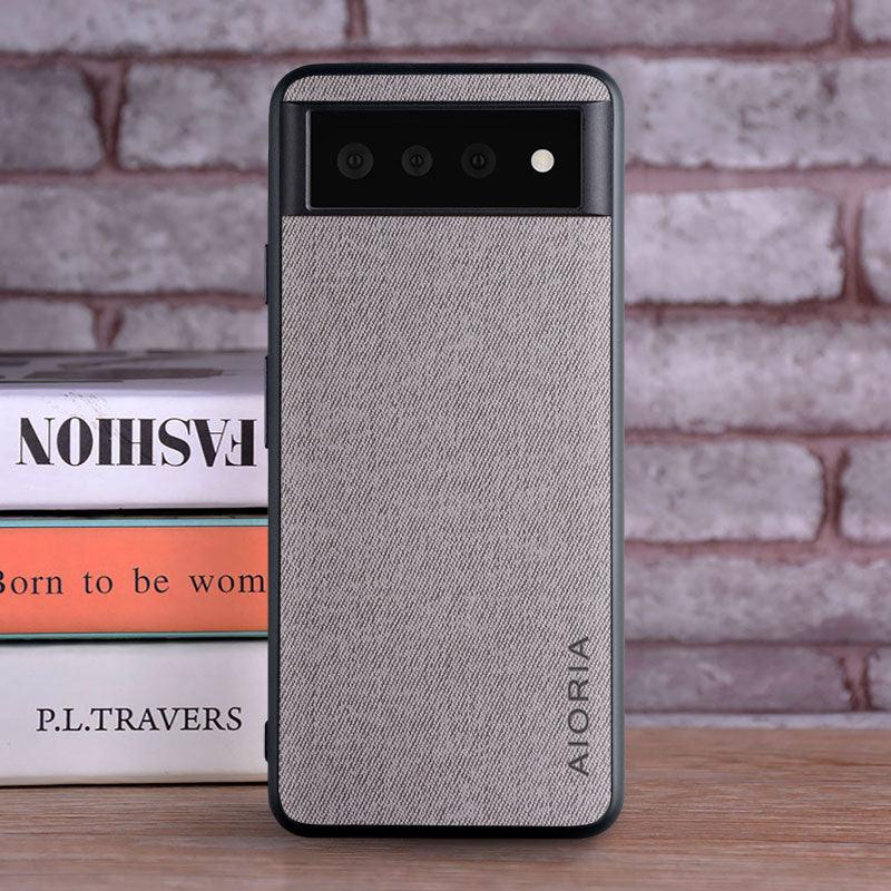 Case for Google Pixel 6 Pro 6A coque Luxury textile Leather skin soft TPU hard phone cover for google pixel 6 case