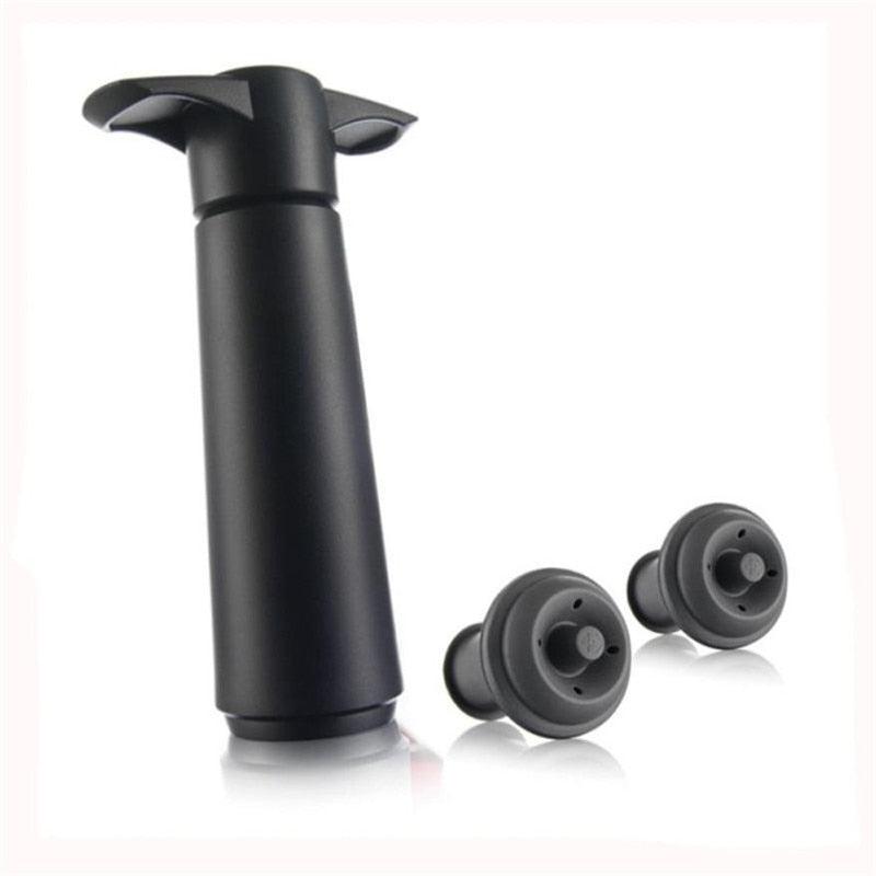 Wine Pump with 2 Stoppers Sealing Preserver Bar Accessories Wine Stoppers Wine Keep Wine Fresh Saver Vacuum Cool