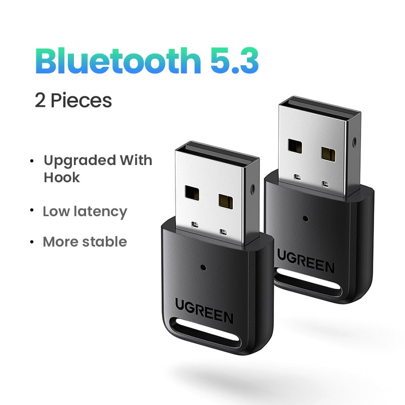 UGREEN USB Bluetooth 5.3 5.0 Dongle Adapter for PC Speaker Wireless Mouse Keyboard Music Audio Receiver Transmitter Bluetooth