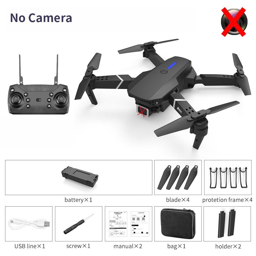 New 2023 E88Pro RC Drone 4K Professinal With 1080P Wide Angle HD Camera Foldable RC Helicopter WIFI FPV Height Hold Gift Toy