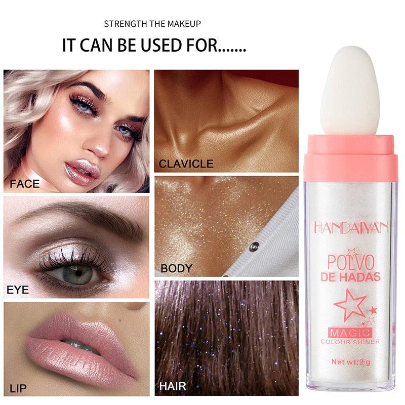 Highlighter Powder Contour Shading Glitter Fairy Powder Makeup Focallure Contour Illuminator Women Beauty Makeup Cosmetic