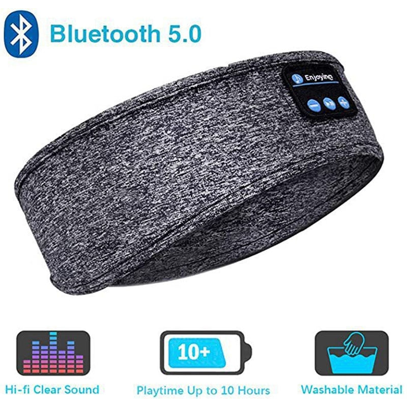 Wireless Bluetooth Earphone Sleeping Band Headphone Music Headphones Soft Elastic Comfortable Sports Headband Music Headset