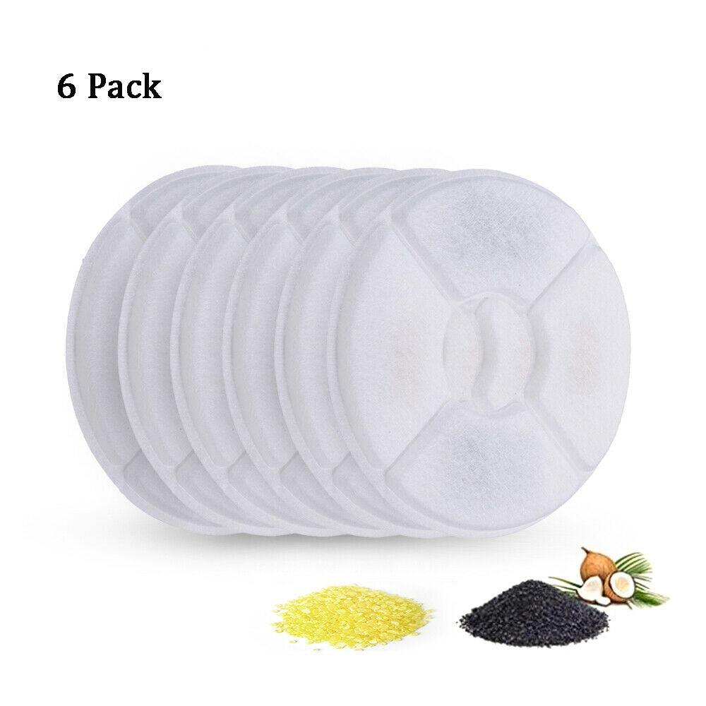 4/6/8PCS Activated Carbon Filter For Automatic Cat Fountain Water Feeder Replacement Drinking Filter Core Pet Accessories