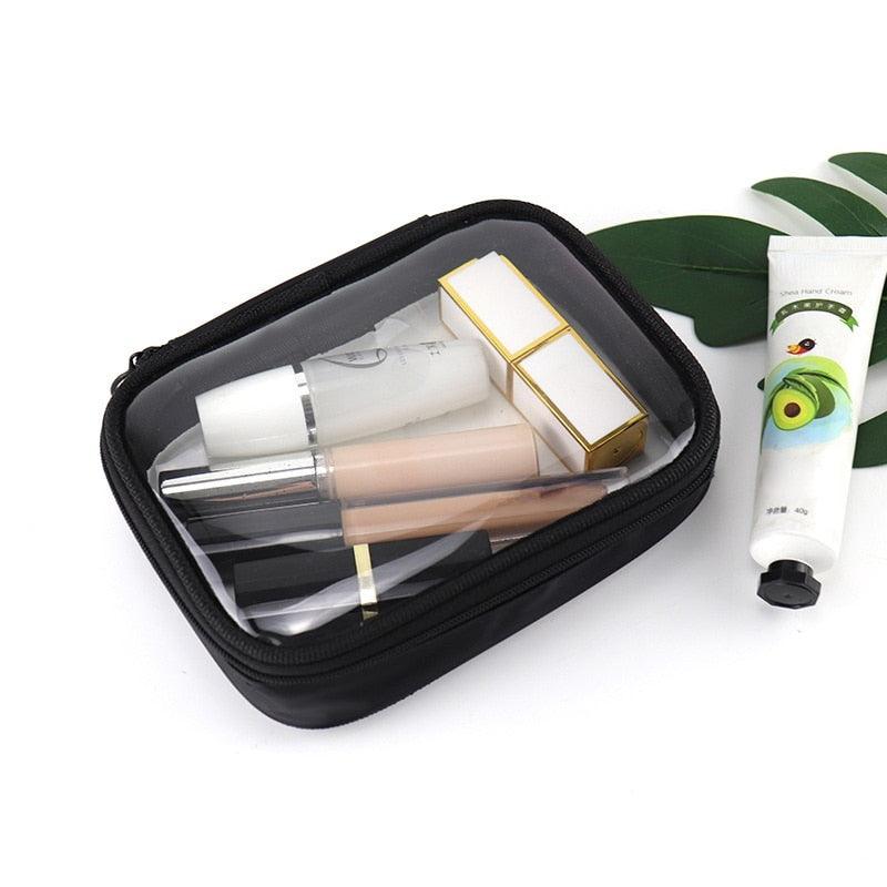 Waterproof Transparent Cosmetic Bag Women Make Up Case Travel Zipper Clear Makeup Beauty Wash Organizer Bath Toiletry Bags Kit
