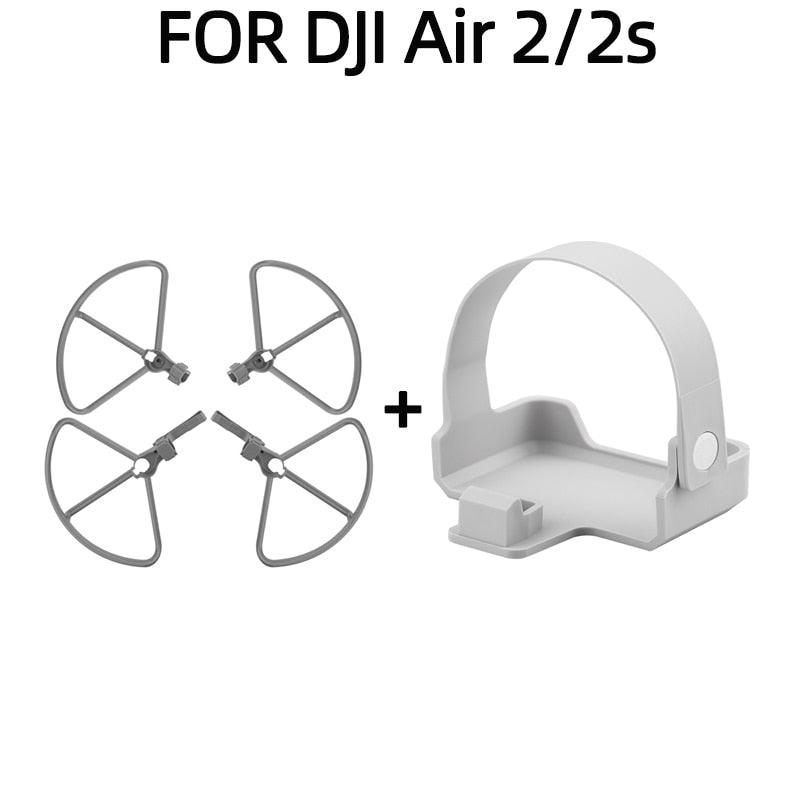 for Mavic Air 2/2S Propeller Guard with Heightening Landing Gear for DJI Mavic Air 2 2S Drone Blade Protector Cover Accessory