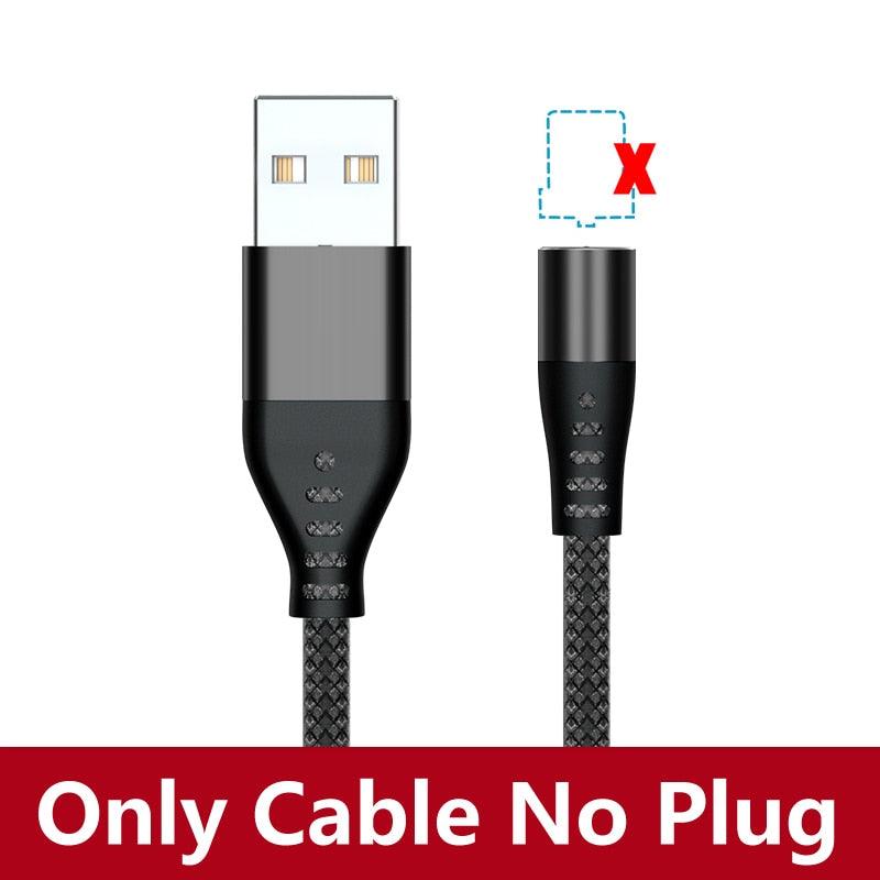 AUFU LED Magnetic USB Charging Cable USB Type C Phone Cable Magnet Phone Charger Micro USB For iPhone 11 12 Pro Max For Xiaomi