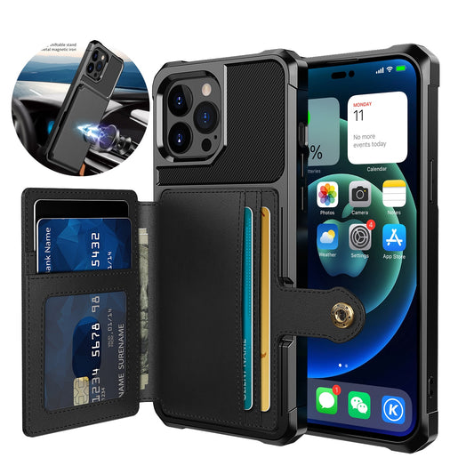 Magnetic Wallet Leather Case For iPhone 14 13 12 11 Pro Max XS Phone Cases Stand X 6S 7 8 Plus SE2022 Anti drop Cards Solt Cover