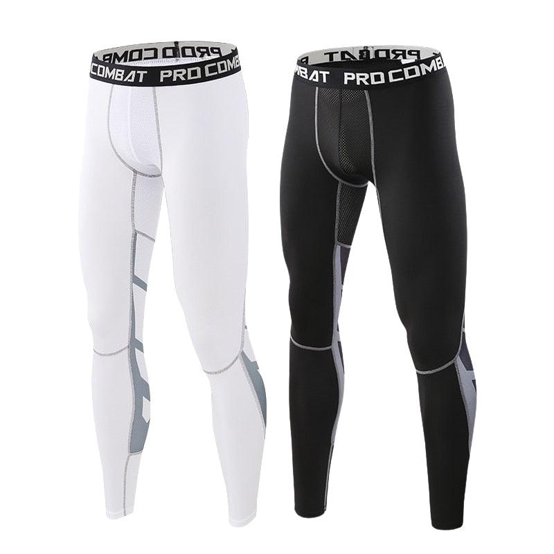 Men&#39;s Lycra Compression Pants Cycling Running Basketball Soccer Elasticity Sweatpants Fitness Tights Legging Trousers Rash Guard