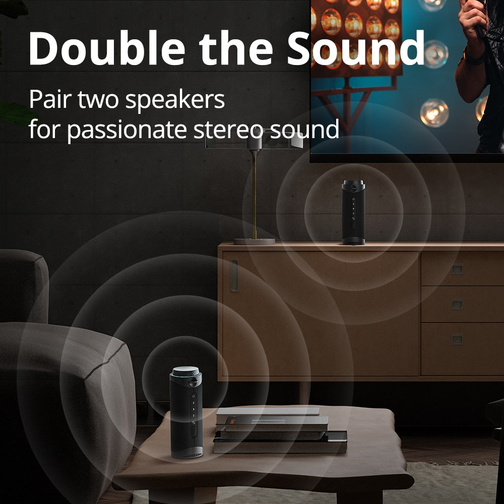 Tronsmart T7 Speaker Bluetooth Speaker with 360 degree Surround Sound, Bluetooth 5.3, LED Modes, True Wireless Stereo, APP