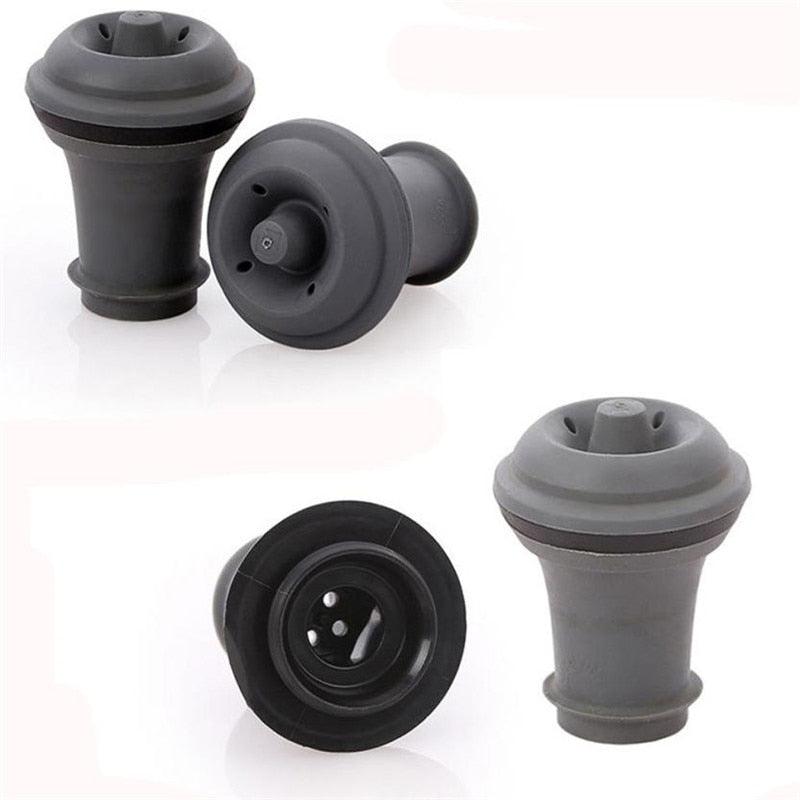 Wine Pump with 2 Stoppers Sealing Preserver Bar Accessories Wine Stoppers Wine Keep Wine Fresh Saver Vacuum Cool