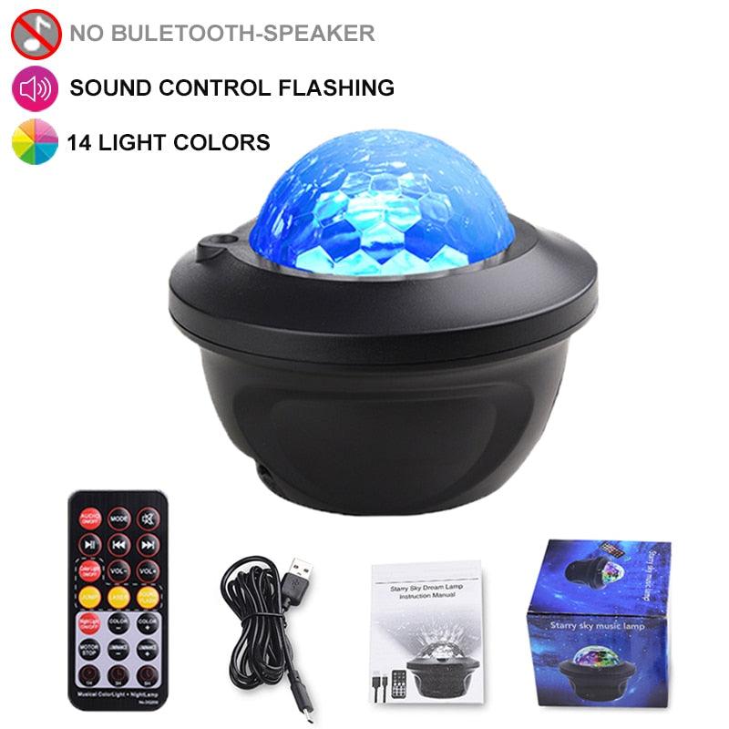 LED Star Galaxy Projector Starry Sky Night Light Built-in Bluetooth-Speaker For Home Bedroom Decoration Kids Valentine&#39;s Daygift