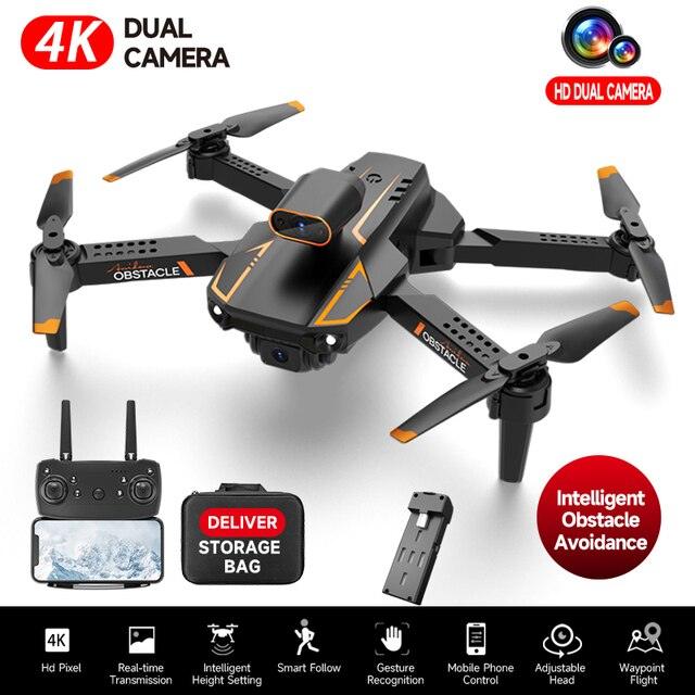 4K Drone S91 Professional HD Camera with Obstacle Avoidance Foldable RC Quadrotor Dron FPV WIFI RC Helicopter I Camera Toy Gift