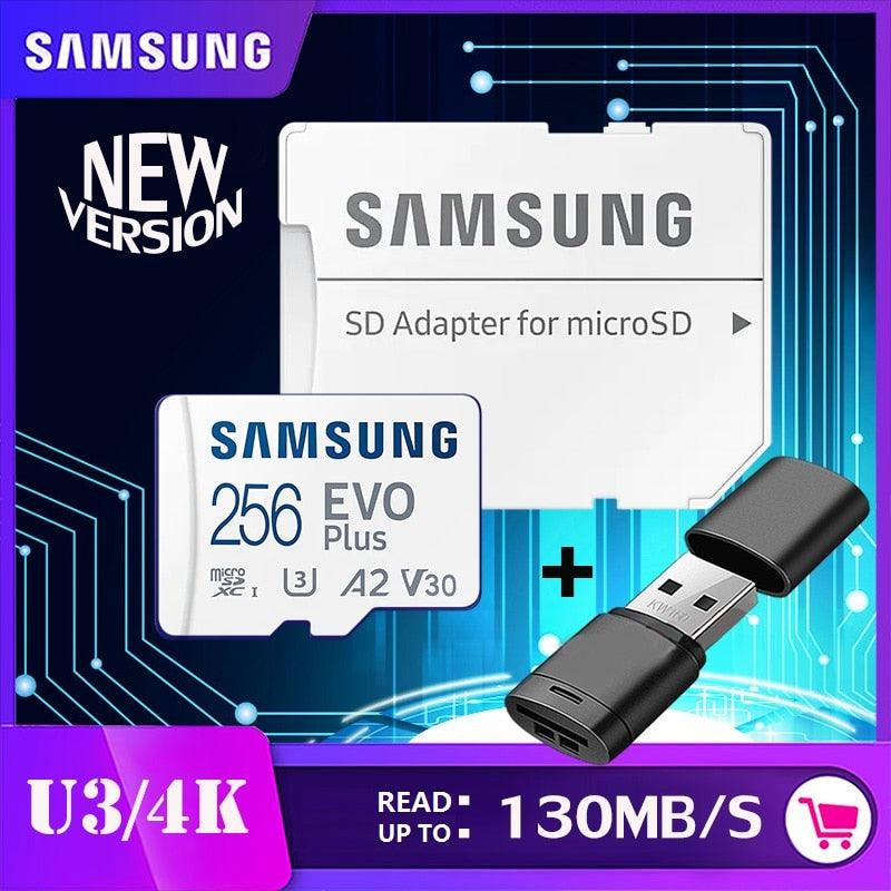 SAMSUNG Original Micro SD 32GB 64GB Memori Memory Card C10 TF MicroSD Cards SDXC 128GB 256GB 512GB U3 4K For Phone Drone Camera
