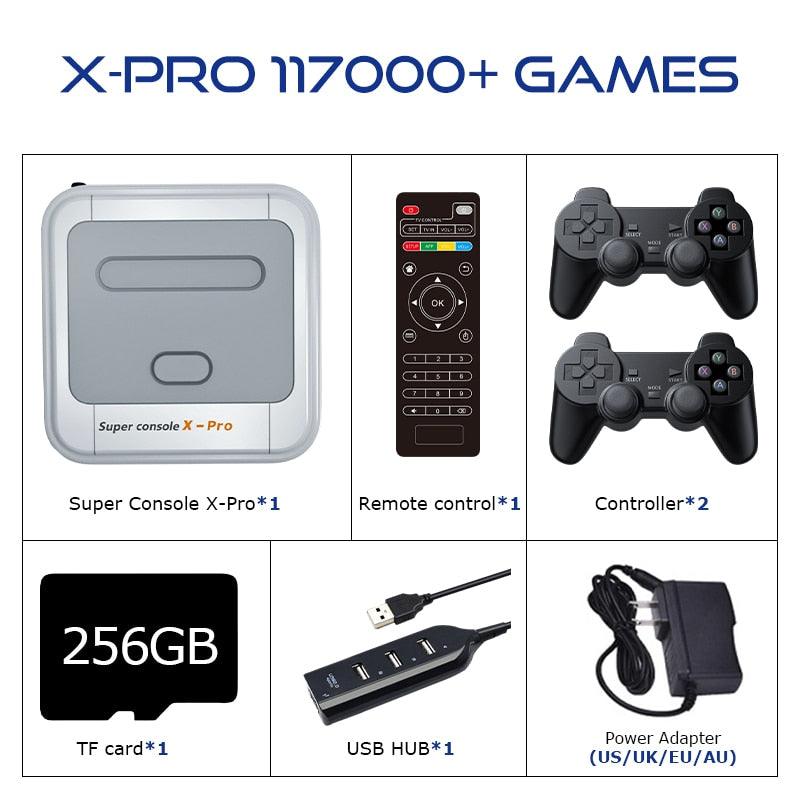 Super Console X PRO Home TV Game Box With Android 4K HD Retro Gaming Console With 110000 Classic Games Emulators For PS1/N64/PSP
