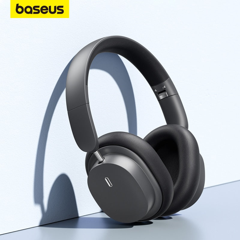 Baseus Bowie D05 Wireless Headphone Bluetooth 5.3 Earphone HIFI Stereo Headset 40mm Driver Foldable Over Ear Headphone 70H Time